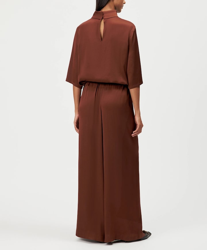 Dames blouse bruin