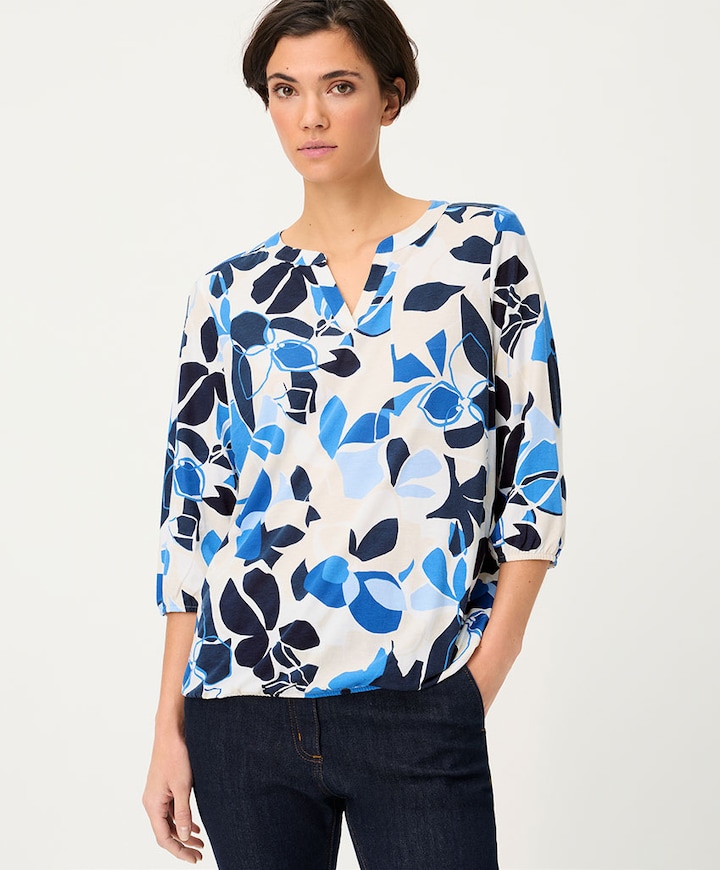 Dames longsleeve blauw