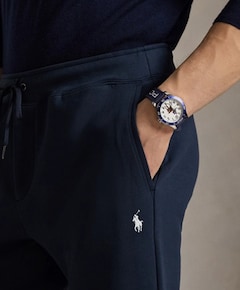 Joggerpant athletic heren broek blauw