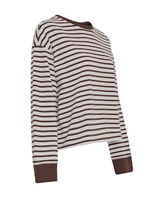 Dames longsleeve bruin