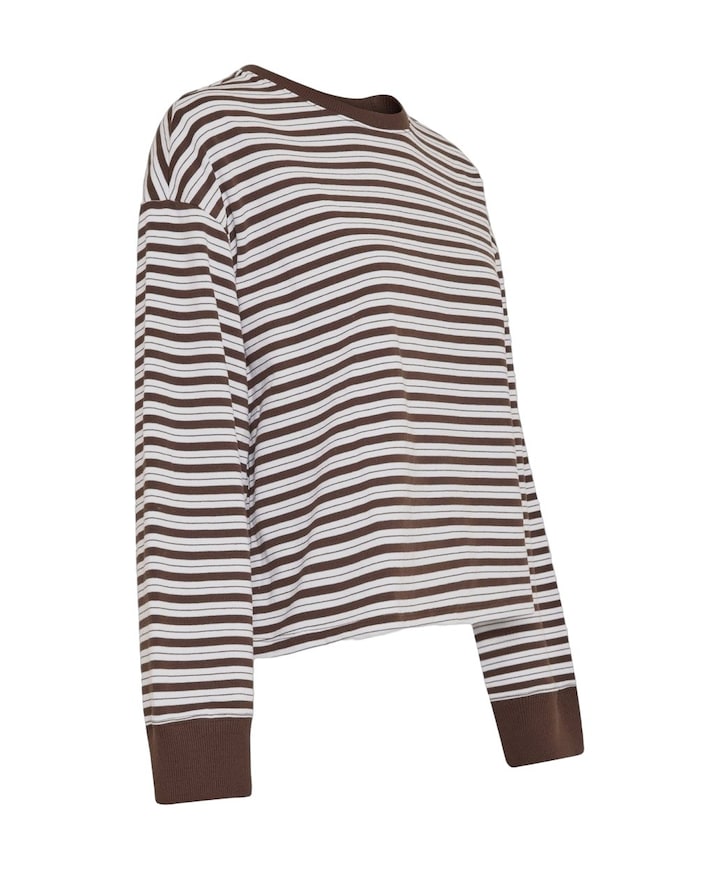 Dames longsleeve bruin