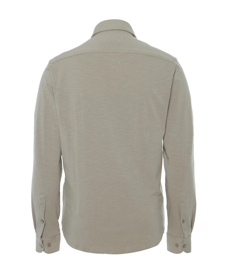 Heren overhemd lange mouw groen