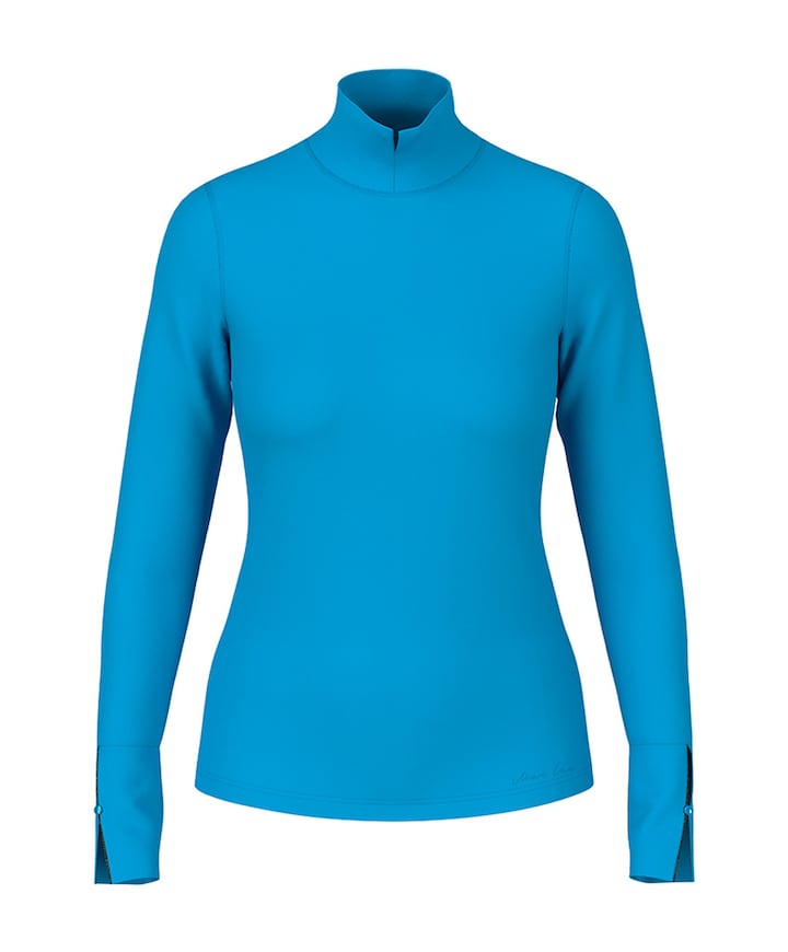 Dames longsleeve blauw