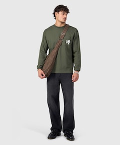 Heren longsleeve groen