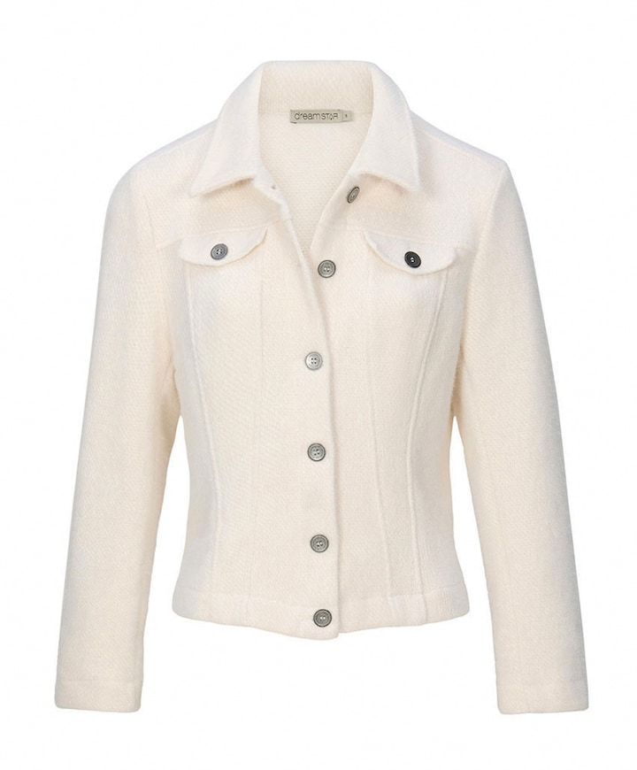 Dames jas ecru