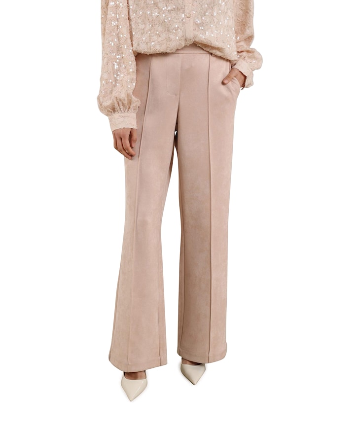 Jill Suedine broek roze