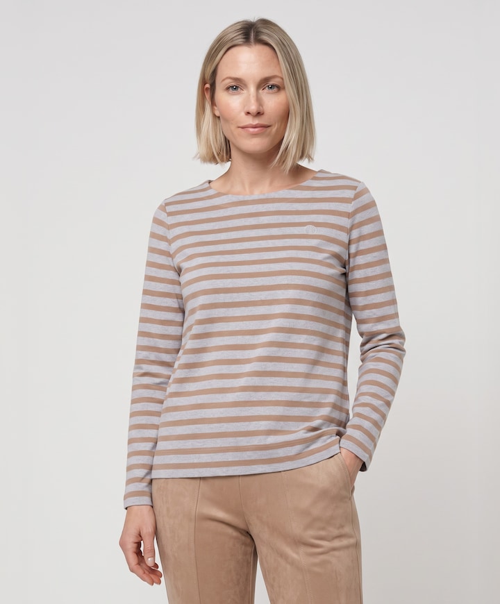 Dames longsleeve grijs