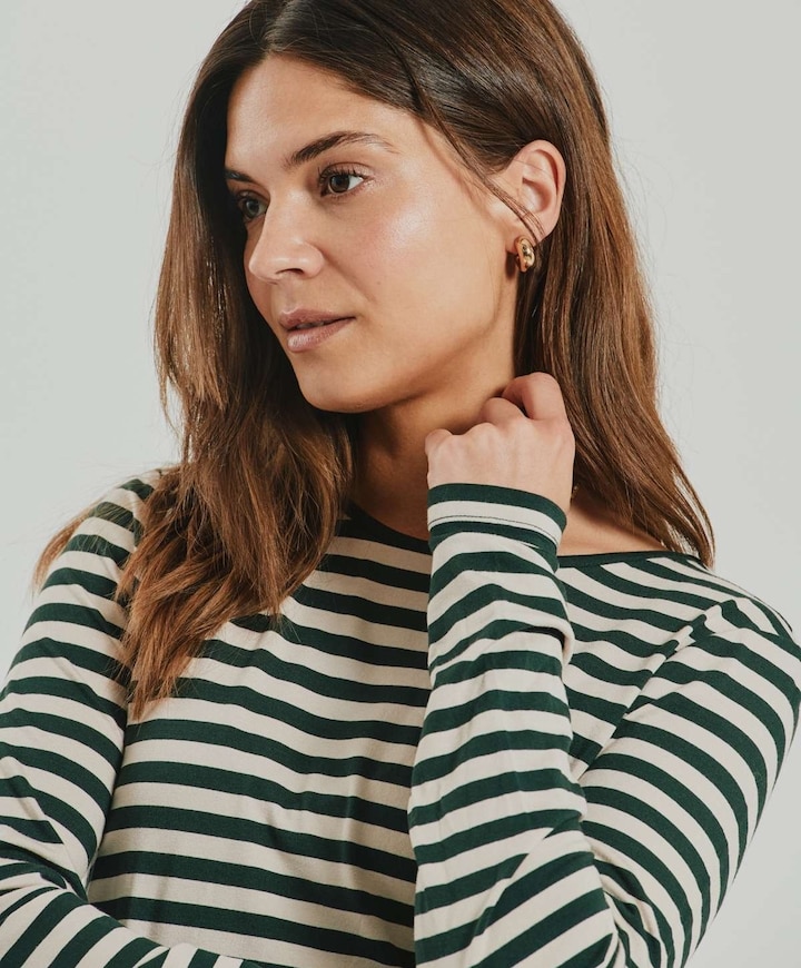 Dames longsleeve groen
