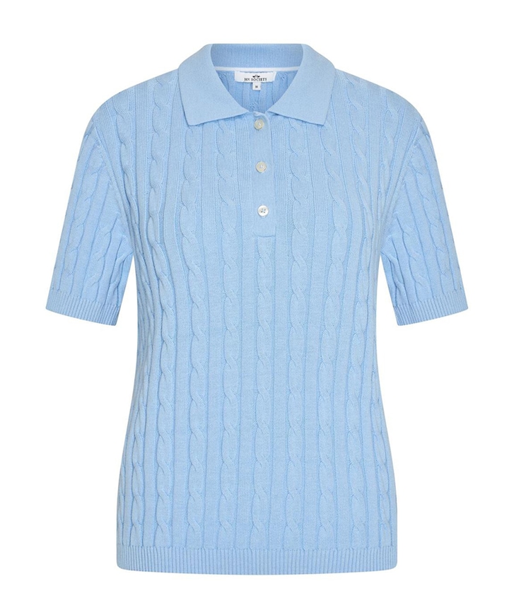 Dames polo blauw