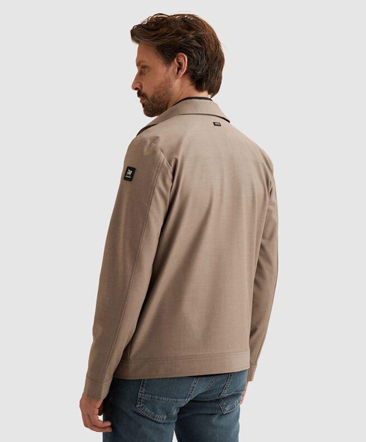 Heren overshirt beige