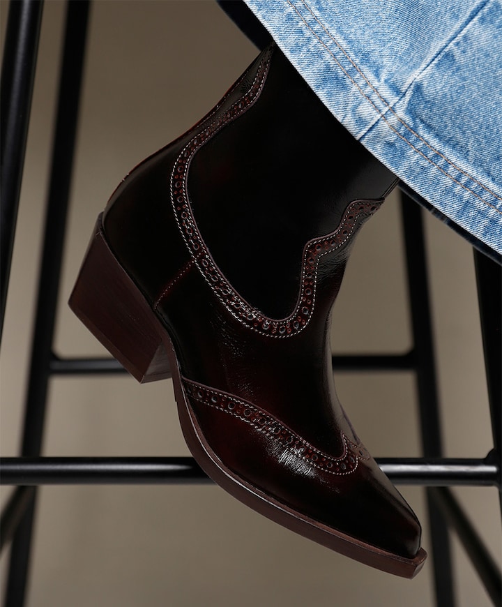 Do Aiden enkellaarzen bordeaux