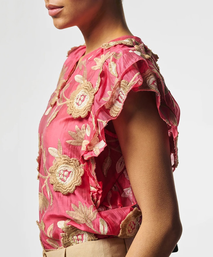 Dames top rood