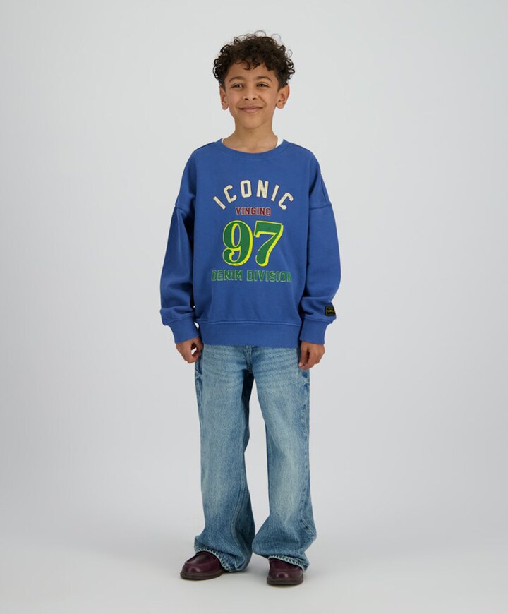 Jongens sweater blauw