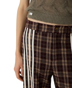 ZION BROWN SQUARED dames broek bruin
