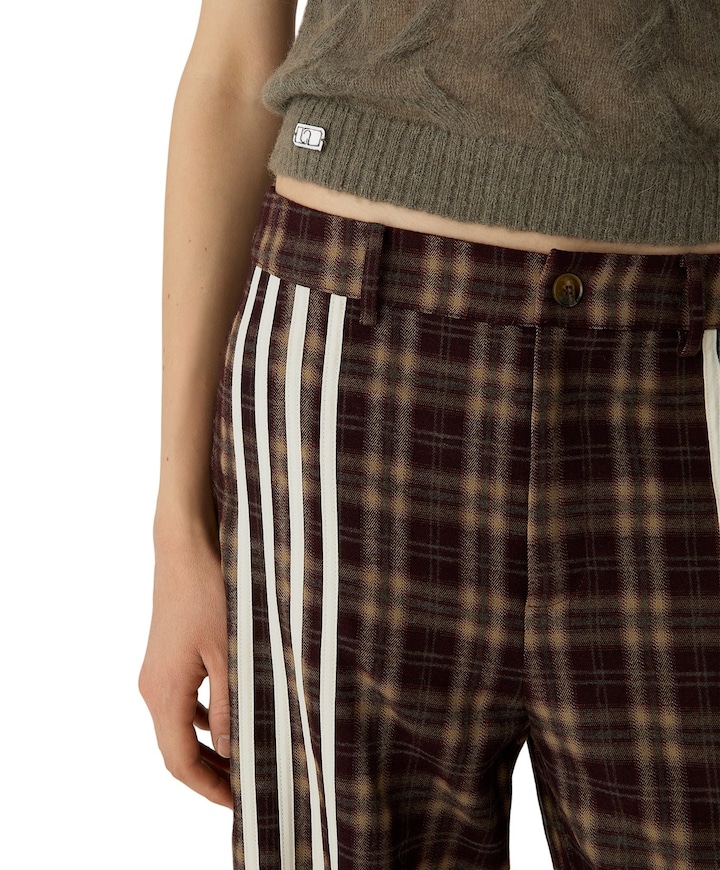 ZION BROWN SQUARED dames broek bruin