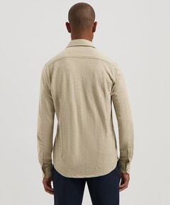 Heren overhemd lange mouw groen