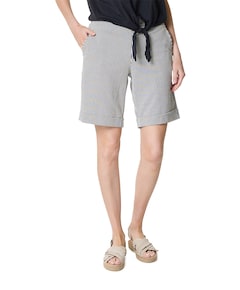 Strepen dames korte broek blauw