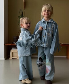 Meisjes jas blauw
