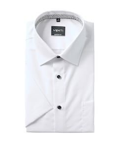 Heren overhemd korte mouw wit