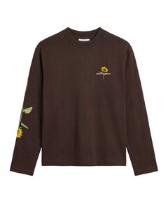 Heren longsleeve bruin