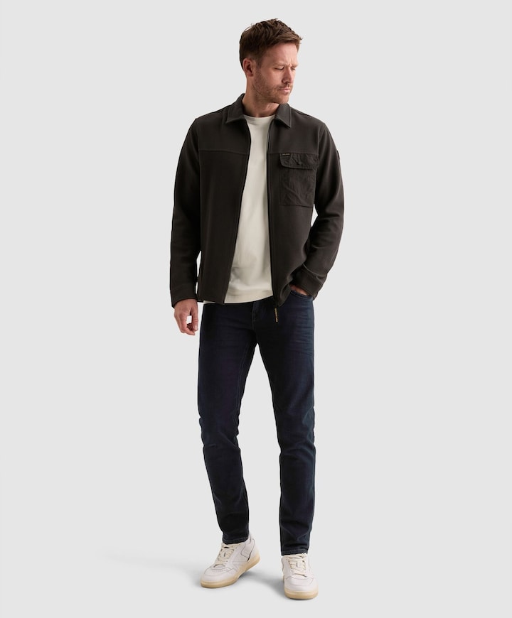 Heren overshirt zwart