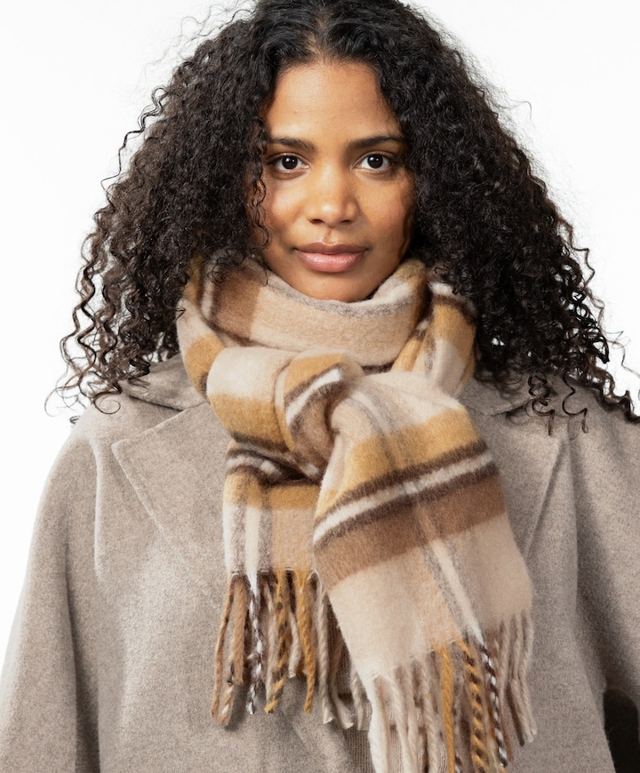 Dames sjaal beige