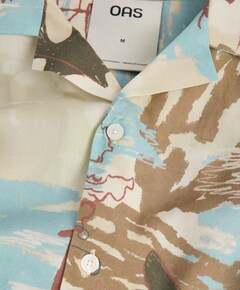 Heren overhemd korte mouw multicolor