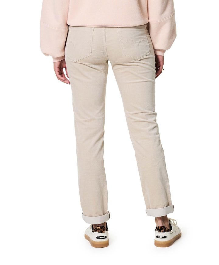 Tessy Velvet dames broek beige