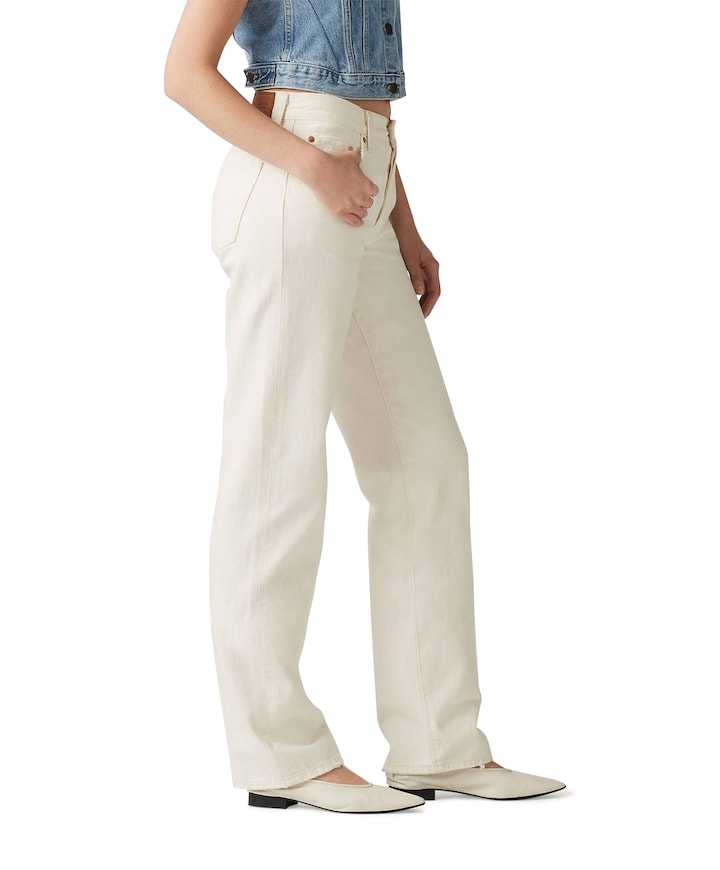 501 90s ecru booper no damage dames jeans ecru