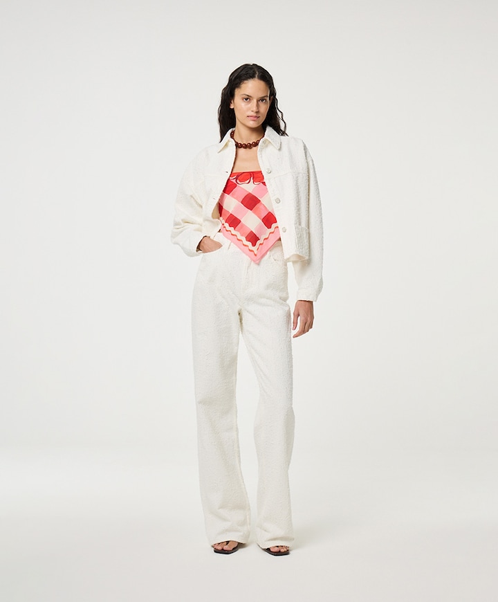 Zoe Boyfriend dames jeans ecru