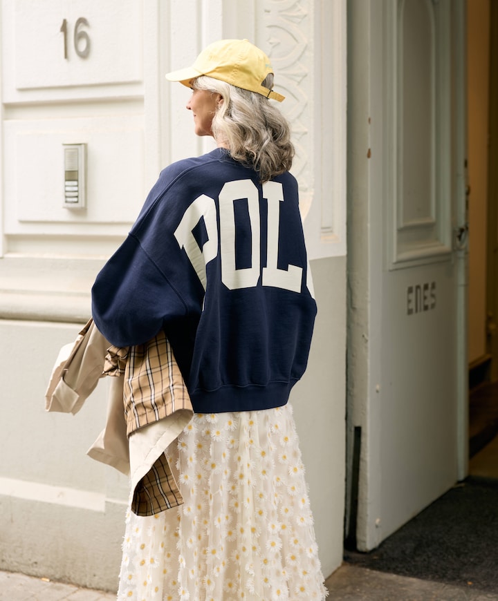 Dames sweater blauw