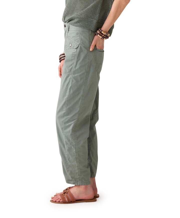 Cocoon summer plain weave broek groen