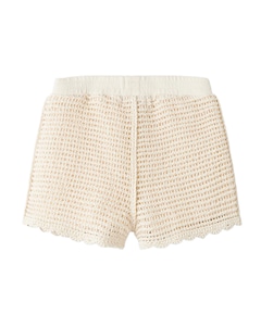 NMFFLORA KNIT LIL meisjes korte broek ecru
