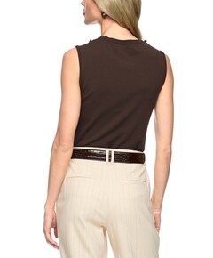 Dames top bruin
