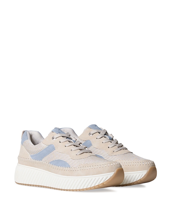 Women Lace-up dames sneakers beige
