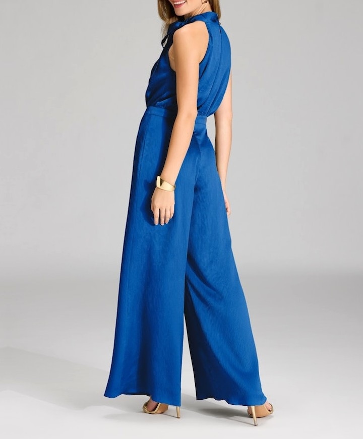 dames jumpsuit blauw