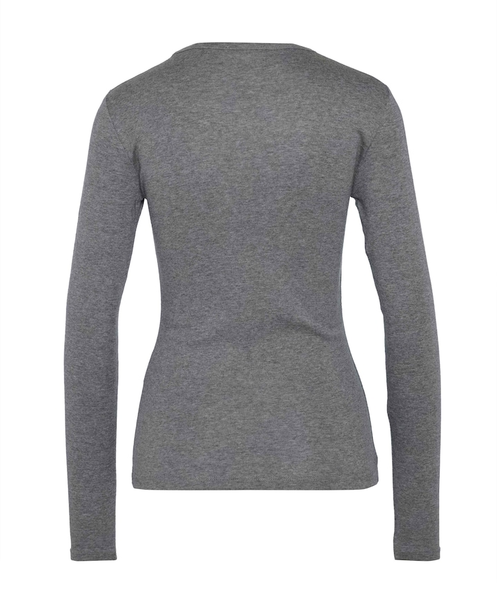 Dames longsleeve grijs