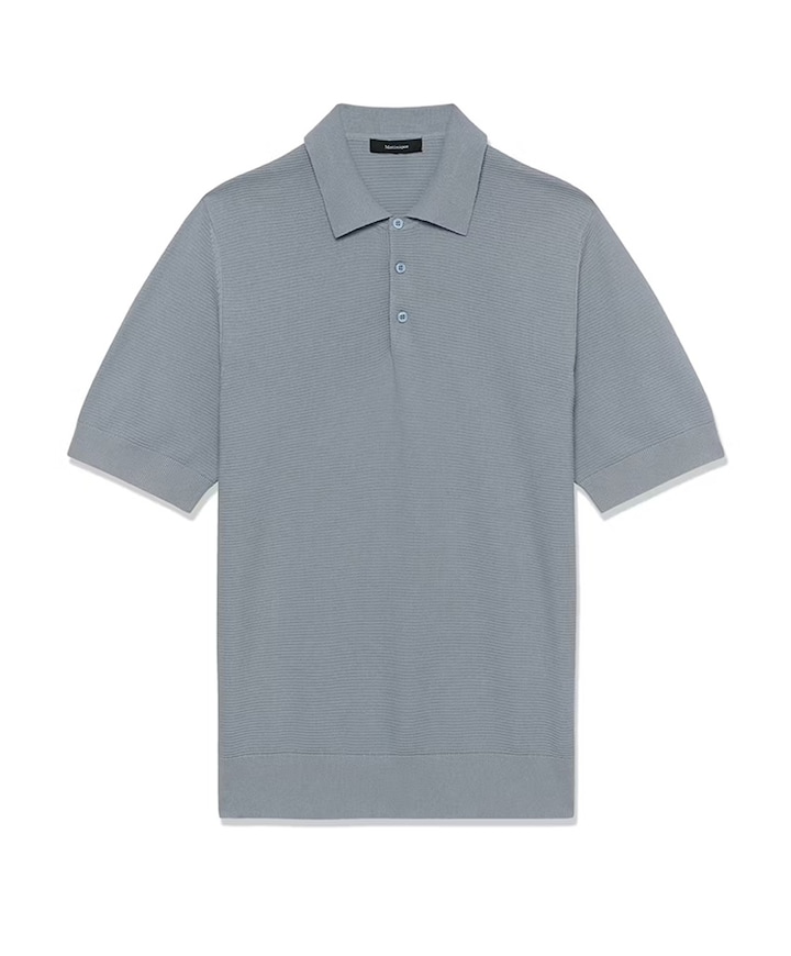 Heren polo blauw