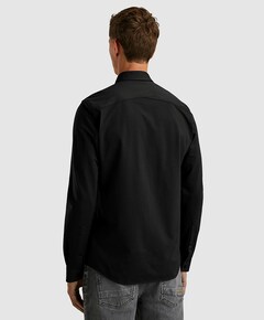 Heren overhemd lange mouw zwart