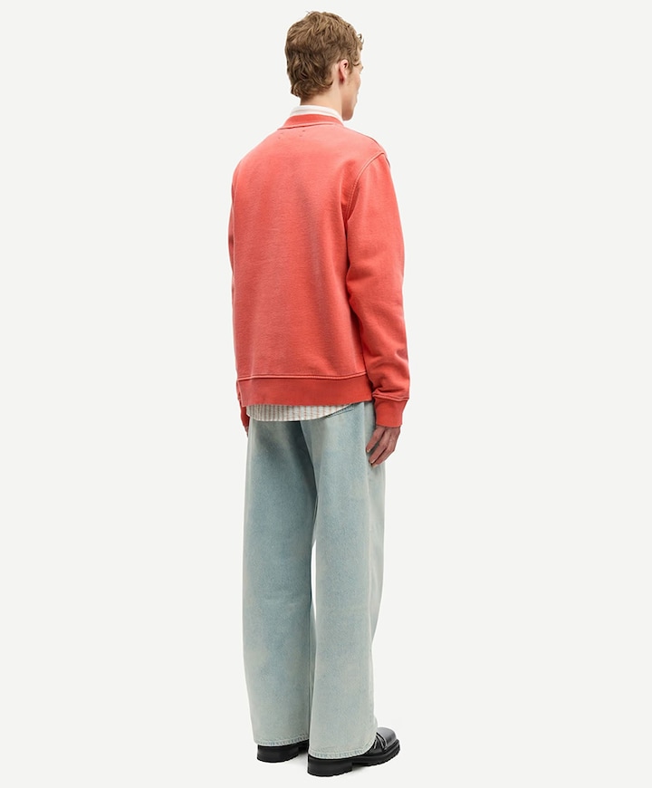 Heren sweater oranje