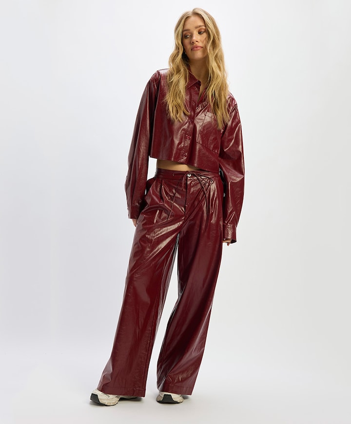 Dames blouse bordeaux