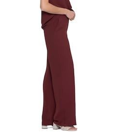 Pants crinckle dames broek bordeaux