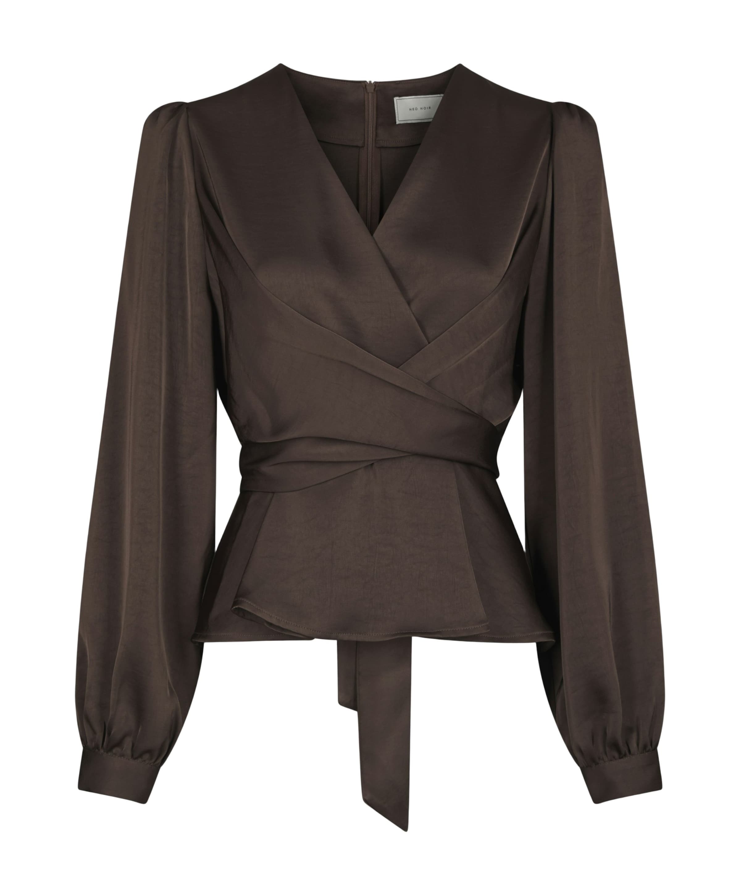 Dames blouse bruin