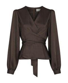 Dames blouse bruin