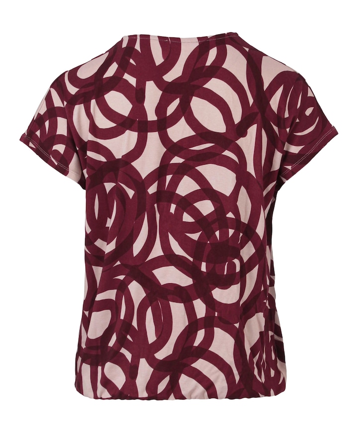 Dames T-shirt bordeaux