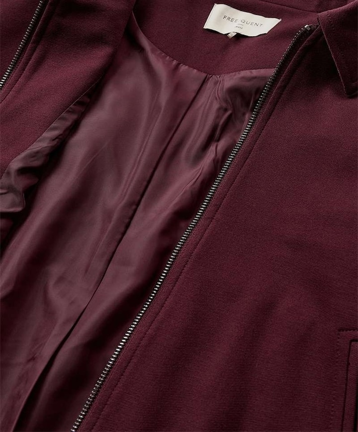 Dames jas bordeaux