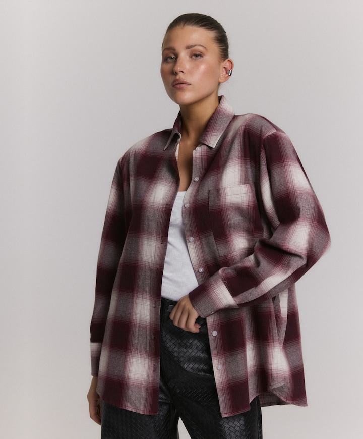 Dames blouse bordeaux
