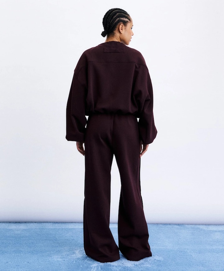 Dames vest bordeaux