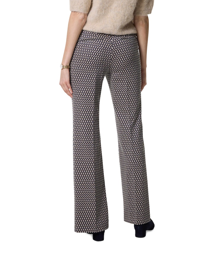 Bootcut Slim broek blauw