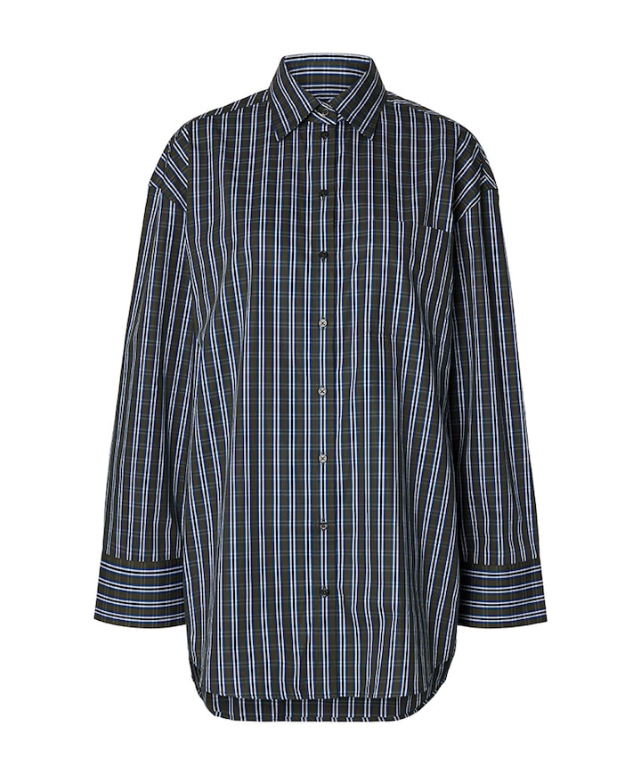 Dames blouse blauw